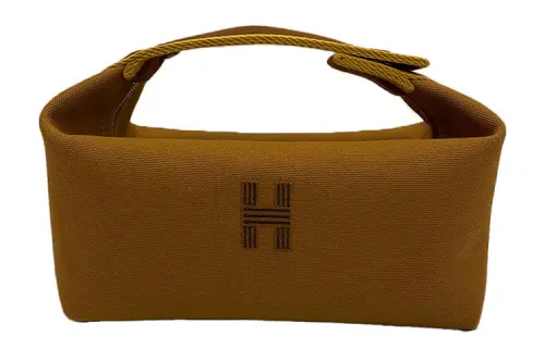 HERMES Bride a Brac Canvas Toiletry Bag Large Unisex 06 Dore Gilded Gold