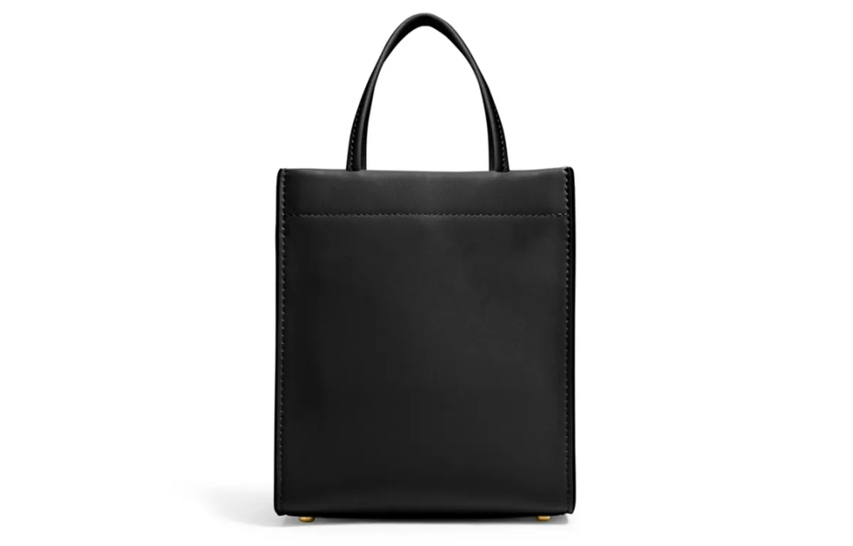 COACH Cashin Glove Tanned Leather Handbag Mini Women's Black