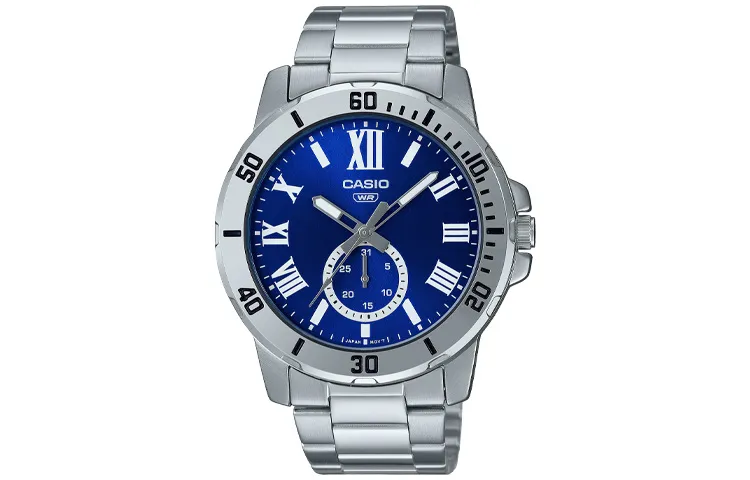 CASIO Men Standard Series 49mm Blue Watch MTP-VD200D-2B