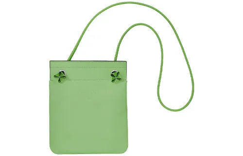 HERMES Aline Cow Leather Sheepskin Portable Crossbody Bag, Shoulder Bag Women's Green