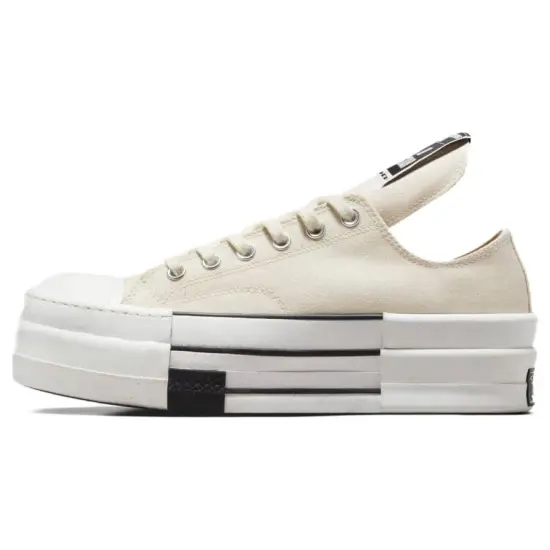 Converse DRKSHDW Chuck Taylor All Star DBL DRKSTAR Ox Rick Owens DRKSTAR Natural Ivory