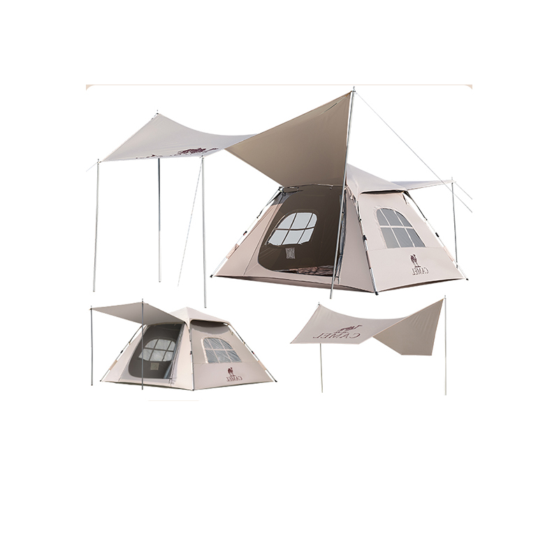 CAMEL Camping Tent One Bedroom And Two Living Rooms Camping Automatic Tent