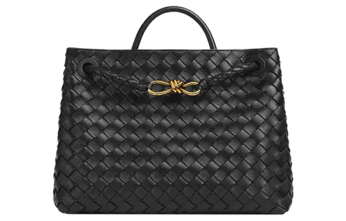 Bottega Veneta Andiamo Sheepskin Shoulder Bag, Crossbody Bag, Handbag Medium Women's Black