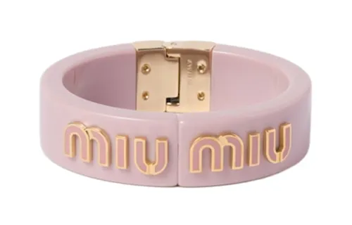 MIU MIU Metal Wristbands Women's Pink