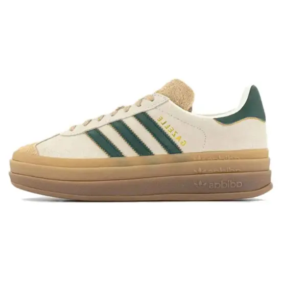 Adidas Gazelle Bold Magic Beige Collegiate Green Women's