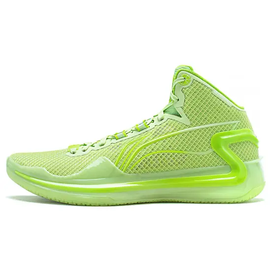LINING Liren 4 Basketball Shoes Men Mid-Top Butterfly Pink Green
