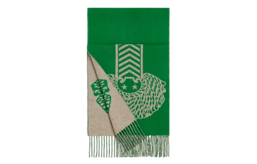HERMES Casaque Hot Wire Scarf Women's Green
