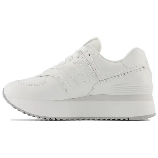 New Balance 574 Plus White Grey Matter Women's