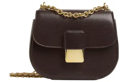 Bottega Veneta Cow Leather Shoulder Bag, Crossbody Bag Mini Women's Chocolate Brown