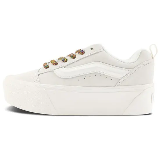Vans Knu Stack White Multi-Color Laces Women's