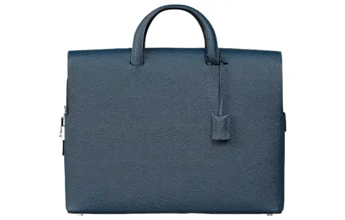 HERMES Cityhall Epsom Calfskin Portable Briefcase Men's Indigo
