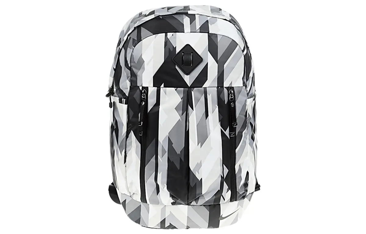 Nike Polyester Nylon Backpack Regular Unisex Black/White