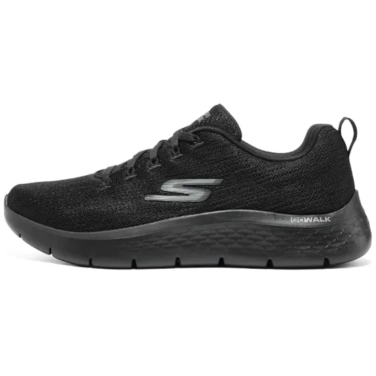 Skechers Go Walk Fle Anti Slip Wear Resistant Low Top Running Shoes Men's Black