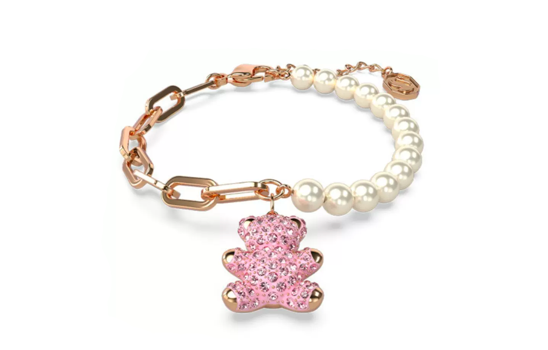 Женская сумка Swarovski (розовая)