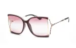 GUCCI Irregular Shape Sunglasses Women's Multicolor
