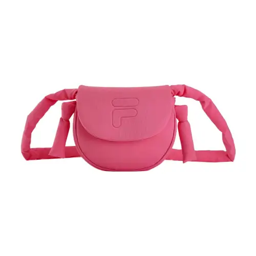 FILA FUSION PU, Textile Mixture Saddle Bag, Shoulder Bag, Crossbody Bag Regular Women's Fuchsia