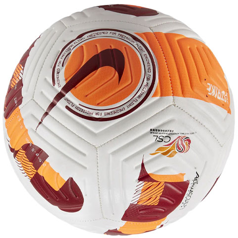 Nike Size 5 Ball Soccer Ball Rubber Machine Stitched Soccer Ball Unisex Dutch Orange