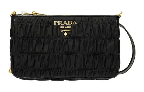 PRADA Nylon Crossbody Bag, Shoulder Bag Women's Black