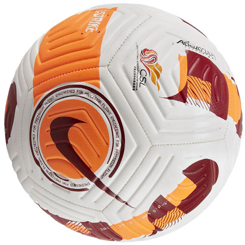 Nike Size 5 Ball Soccer Ball Rubber Machine Stitched Soccer Ball Unisex Dutch Orange
