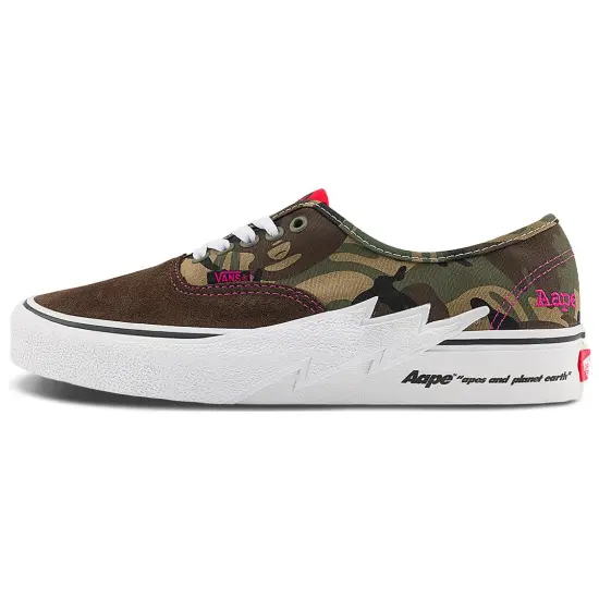 Vans Authentic AAPE X 'Bolt - Green Camo'