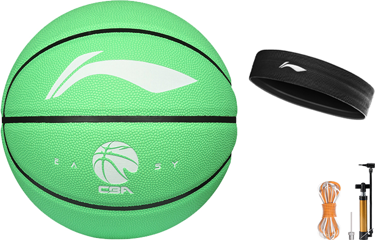 Li Ning CBA Collection Indoor, Outdoor, All Size 5 Ball Kids’ Basketball Green Pu