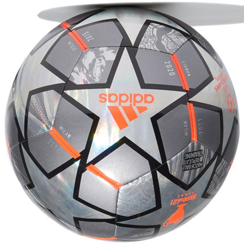Adidas Size 5 Soccer Ball TPU Machine Stitched Soccer Ball Unisex Silver Multicolor