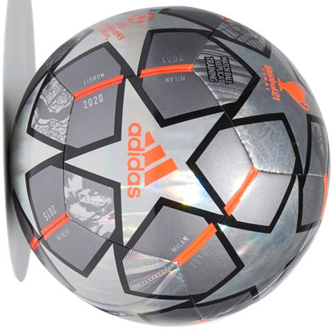 Adidas Size 5 Soccer Ball TPU Machine Stitched Soccer Ball Unisex Silver Multicolor