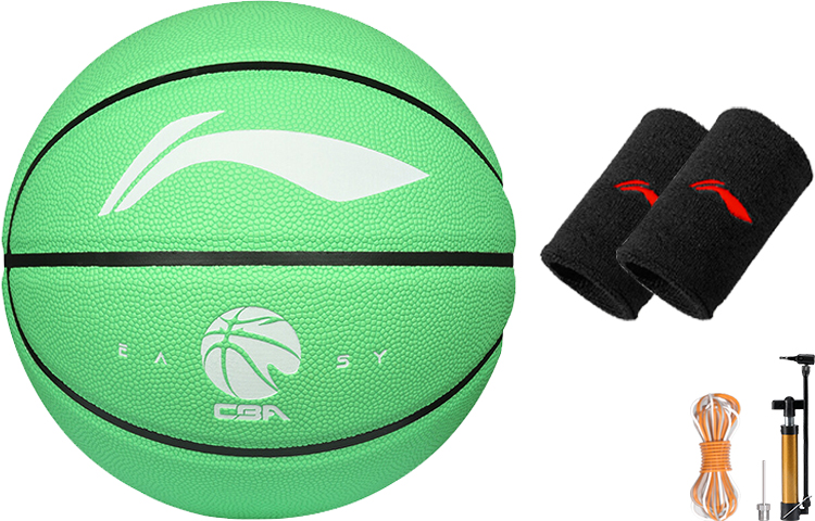 Li Ning CBA Collection Indoor, Outdoor, All Size 5 Ball Kids’ Basketball Green Pu