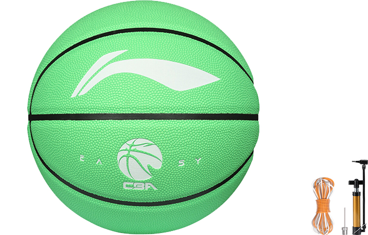 Li Ning CBA Collection Indoor, Outdoor, All Size 5 Ball Kids’ Basketball Green Pu