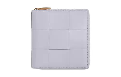 Bottega Veneta Lambskin Wallet Small Women's Purple
