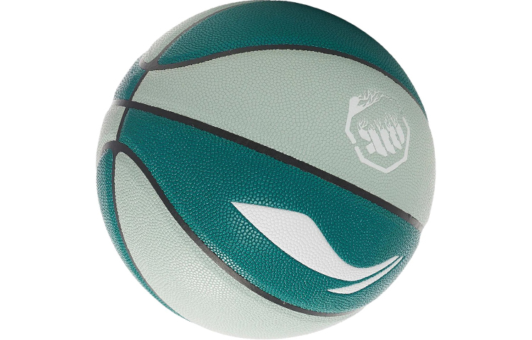 Li Ning Pu Basketball Green White Size 7 Training Unisex