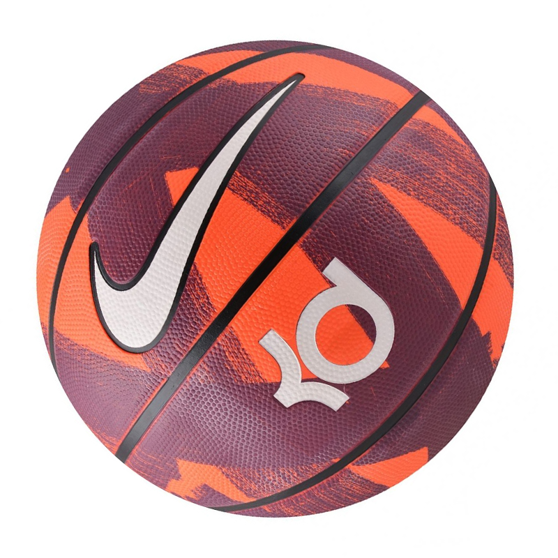 Nike KD Rubber Basketball Orange Purple White Size 7 Ball Training Unisex