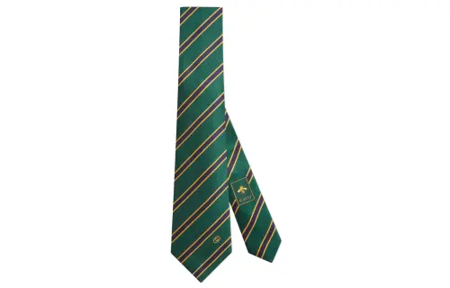 GUCCI Mulberry Silk Cupro Ties Men's Green