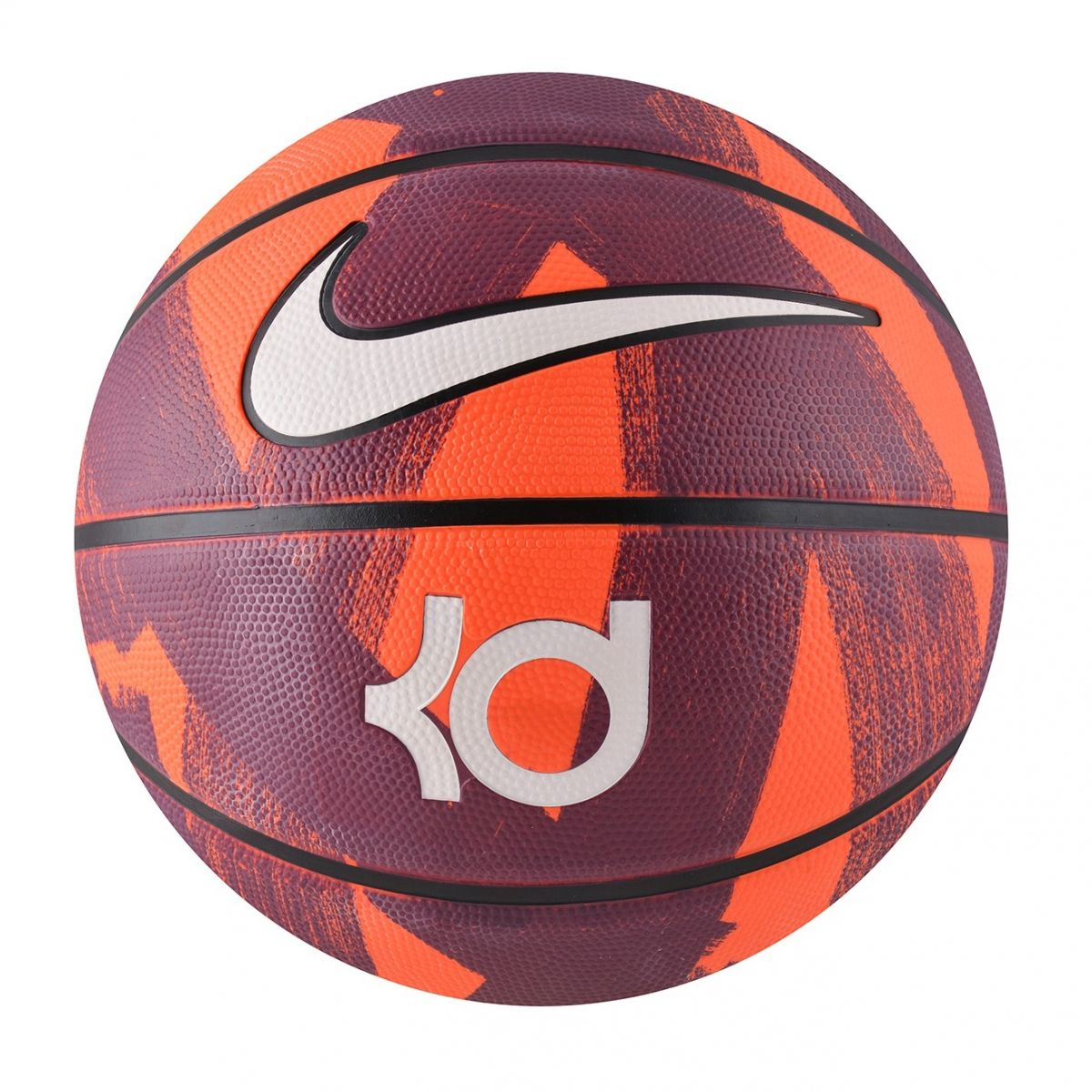 Nike KD Rubber Basketball Orange Purple White Size 7 Ball Training Unisex