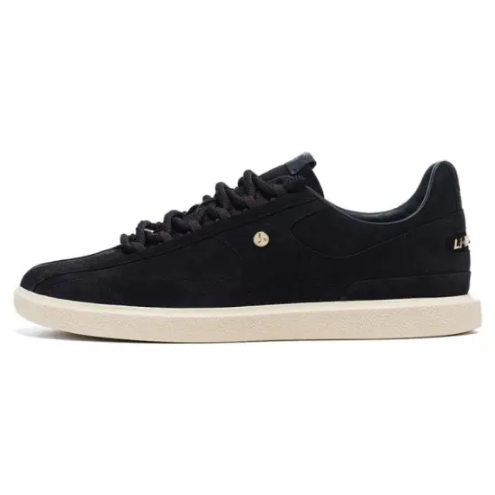 LI-NING 1990 Clouds Skateboard Shoes Men Low-Top Charcoal Black