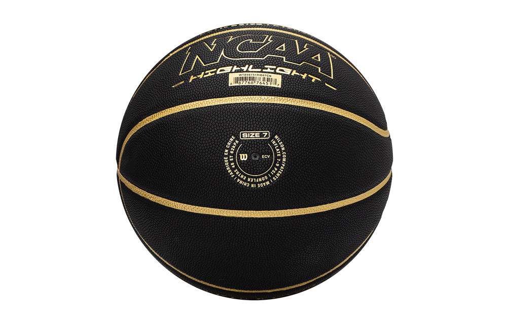 Wilson NCAA Collection WTB067519IB07CN WIL000070 Pu Basketball Black Size 7 Ball Training Unisex
