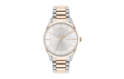 CALVIN KLEIN ICONIC Wrist Watches Quartz Movement Stainless Steel Watchband 35mm Silver Dial Women's Watch