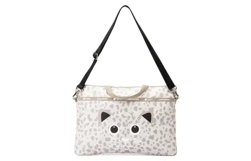 Skechers Fabric Shoulder Bag, Crossbody Bag Regular Unisex Gray