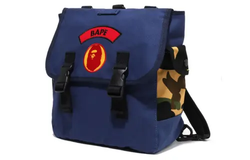 A BATHING APE Polyester One Shoulder Backpack Regular Unisex Blue