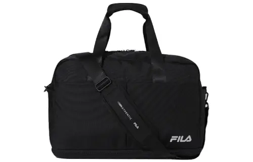 FILA Nylon Shoulder Bag, Crossbody Bag, Handbag, Travel Bag Regular Unisex Black