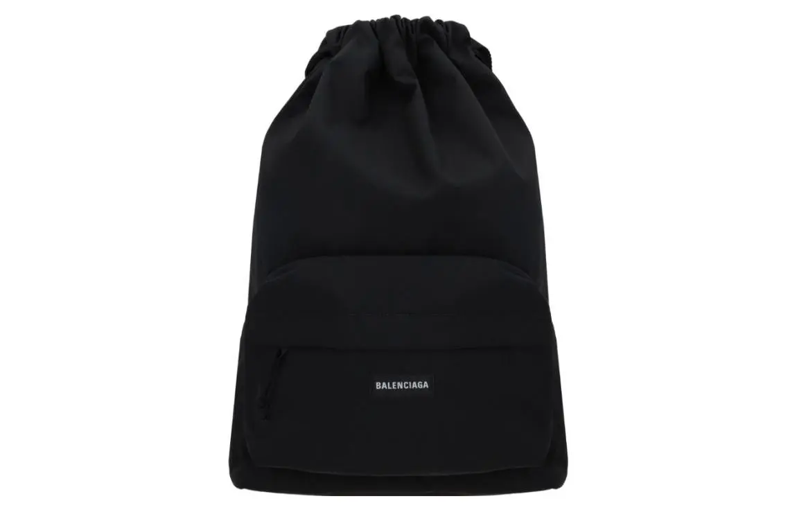 Balenciaga Recycled Nylon Backpack Regular Men's Black