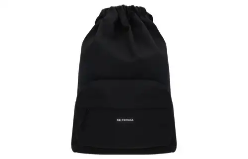Balenciaga Recycled Nylon Backpack Regular Men's Black