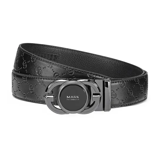 FAIRWHALE Cow Leather, Split Cow Leather Belts Men's Width 3.5CM