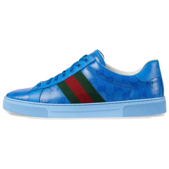 GUCCI Ace 'GG Crystal Canvas - Blue'