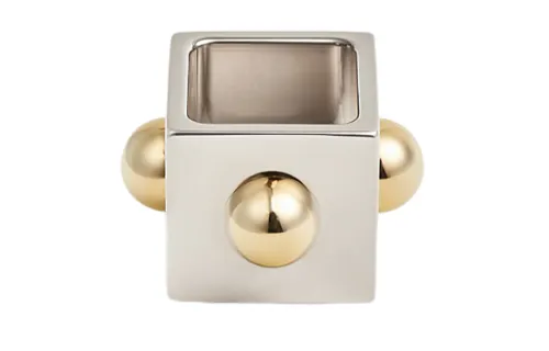 HERMES Scarf Ring Women's Silver