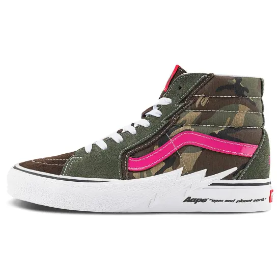 Vans SK8 Hi X Aape 'Bolt Green Camo'
