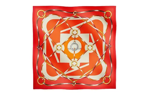 HERMES Carre Scarves Women's Red