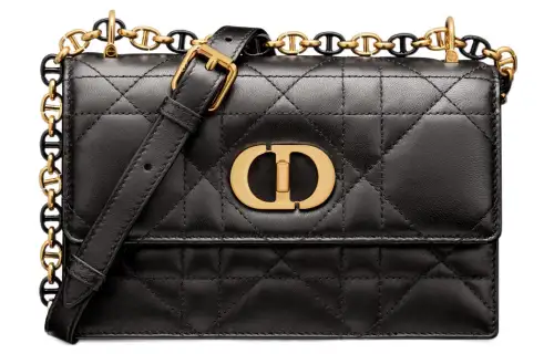 DIOR Miss Caro Sheepskin Crossbody Bag, Shoulder Bag Mini Women's Black