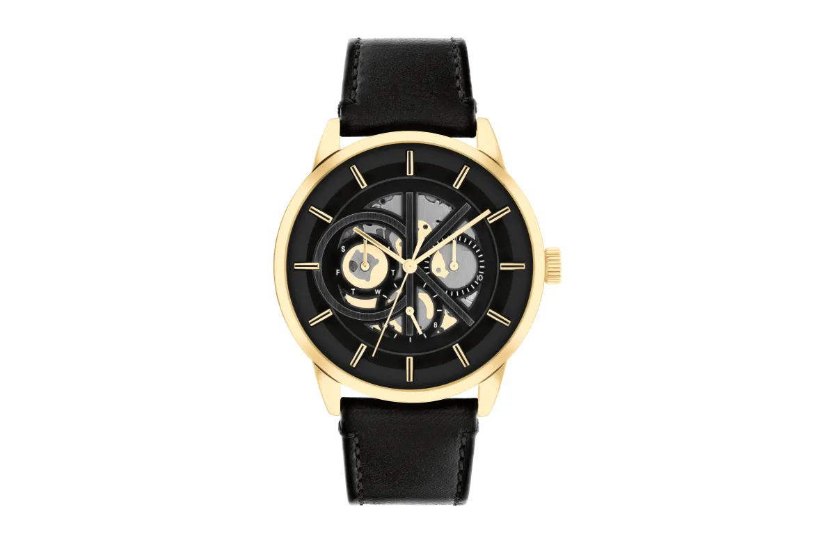CK/Calvin Klein Wrist Watches Quartz Movement Black Dial Men's Watches 25200216 Gj