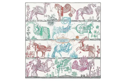 HERMES Della Cavalleria Scarves Women's Multicolor